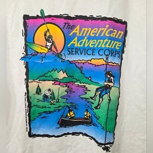 American Adventure 1997 Service Corps Short Sleeve Graphic Tee NWOT